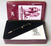 Two Montblanc Meisterstuck ballpoint pens, each in 'Full Halter' presentation tin and box