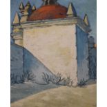 John Dugdale, oil on canvas, Estacion Dos Iglesia de Sanfrancisco Antigua, signed and dated '60,