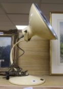 A Radiaray cream enamel table lamp height 50cm