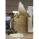 A Radiaray cream enamel table lamp height 50cm