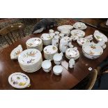 A Royal Worcester Eventide pattern dinner service