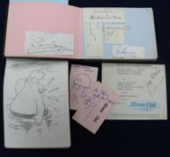 Three autographs albums, including a Laurel and Hardy