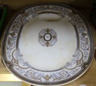 A Wedgwood 'Arabesque' pattern large oval meat platter, 54 x 45cm
