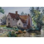 Walter Thomas Watling, watercolour, Willy Lotts Cottage, Flatford, signed and dated 1933 24 x 34cm.