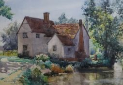 Walter Thomas Watling, watercolour, Willy Lotts Cottage, Flatford, signed and dated 1933 24 x 34cm.