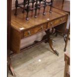 A mahogany sofa table W.95cm