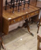 A mahogany sofa table W.95cm