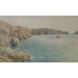 Cecil Leslie (fl.1904-1913) watercolour, On The West Coast of Sark, signed and dated '09, 29 x