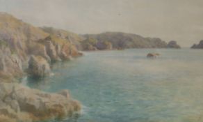 Cecil Leslie (fl.1904-1913) watercolour, On The West Coast of Sark, signed and dated '09, 29 x