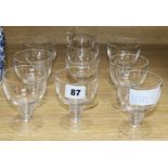 A set of ten R. Lalique drinking glasses