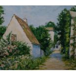 William Foreman, oil on canvas, Cottages Labastide du Vert, signed, 59 x 69cm