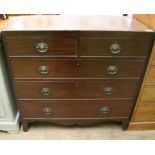 A Regency mahogany chest of drawers W.104cm