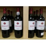 Twelve bottles of Bordeaux Fontagnac