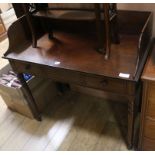 A Victorian mahogany washstand W.97cm