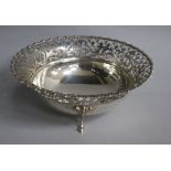 A George V pierced silver bowl by James Dixon & Sons, Sheffield, 1914, 20.5cm, 10.6 oz