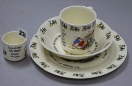 4 pieces of Royal Stafford Noddy collection nursery set