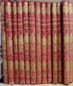 Martin, Robert Montgomery - History of The British Colonies, 6 vols in 13 parts, quarto, red, gilt