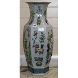 A pair of Chinese crackleglaze vases