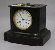 A slate mantel clock