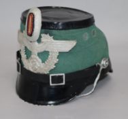 A German police Shako H.19cm