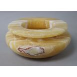 An Egyptian alabaster bowl