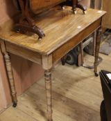 A Victorian mahogany hall table W.92cm