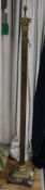 A Corinthian column standard lamp W.23 cm at base