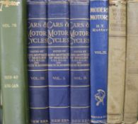 A box of car and motorcycle books