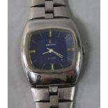 A gentleman's 1970's/ 1980's stainless steel Zenith automatic wrist watch.