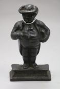 A Victorian cast iron figure of Rev. Joshua Brooks (The Manchester Man)