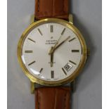 A gentleman's steel and gold plated Zenith automatic 28800 wrist watch, with date aperture and