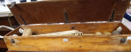 A croquet set W.107cm