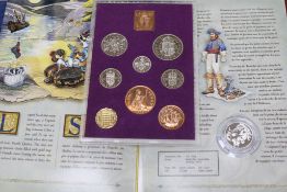 A collection of UK coin sets