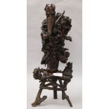 A Chinese rootwood figure 58cm.