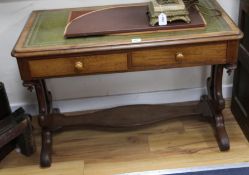 A Victorian mahogany writing table W.106cm