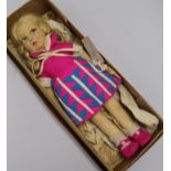 A Lenci felt doll, in a Liberty's London box H.39cm