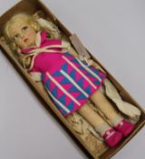 A Lenci felt doll, in a Liberty's London box H.39cm