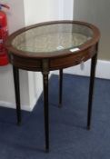 An Austrian ormolu mounted mahogany bijouterie table W.76cm