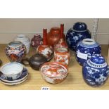 A group of Chinese and Japanese ceramics