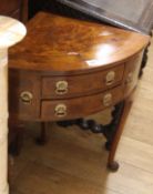 A mahogany corner lowboy W.67cm