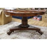 A Victorian mahogany breakfast table W.128cm