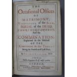 Comber, Thomas - The Occasional Offices of Matrimony, Visitation of the sick, 8vo, calf, London