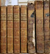 Scott, Walter, Sir - Tales of My Landlord, 4 vols, 12mo, quarter calf, Edinburgh 1818, together with