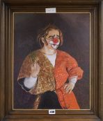 Michael Gorman (1938-) oil, Comedian 48 x 38cm.