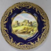 A Royal Worcester cabinet plate decorated by Henry Ayrton 27cm.