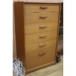 A 1960's Austin Suite teak chest of drawers W.64cm