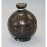 A Chinese Henan black glazed vase H.14cm