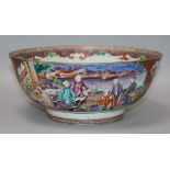 A Cantonese bowl 29cm diam