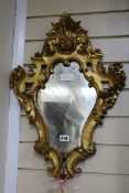 A pair of gilt framed mirrors W.43cm