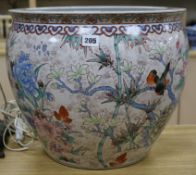 A Chinese fish bowl width 42cm height 36cm